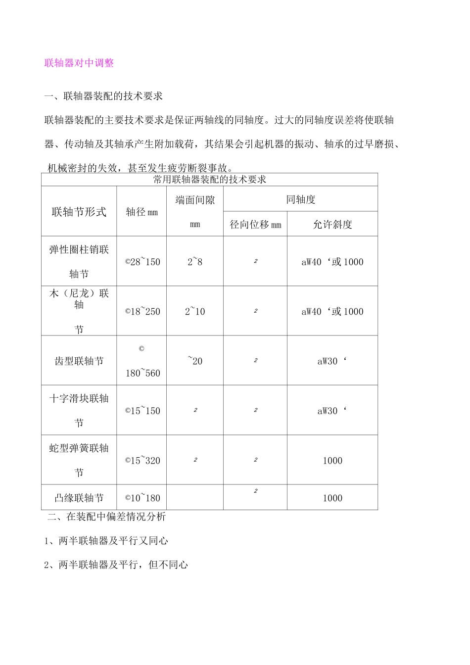 联轴器对中调整方法_第1页