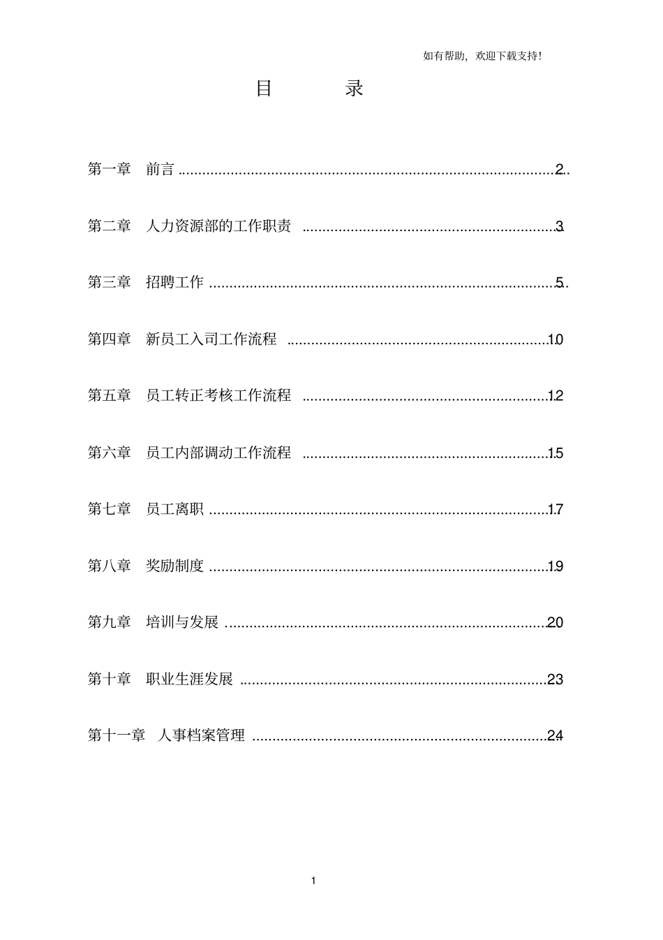 人力资源工作规范_第1页