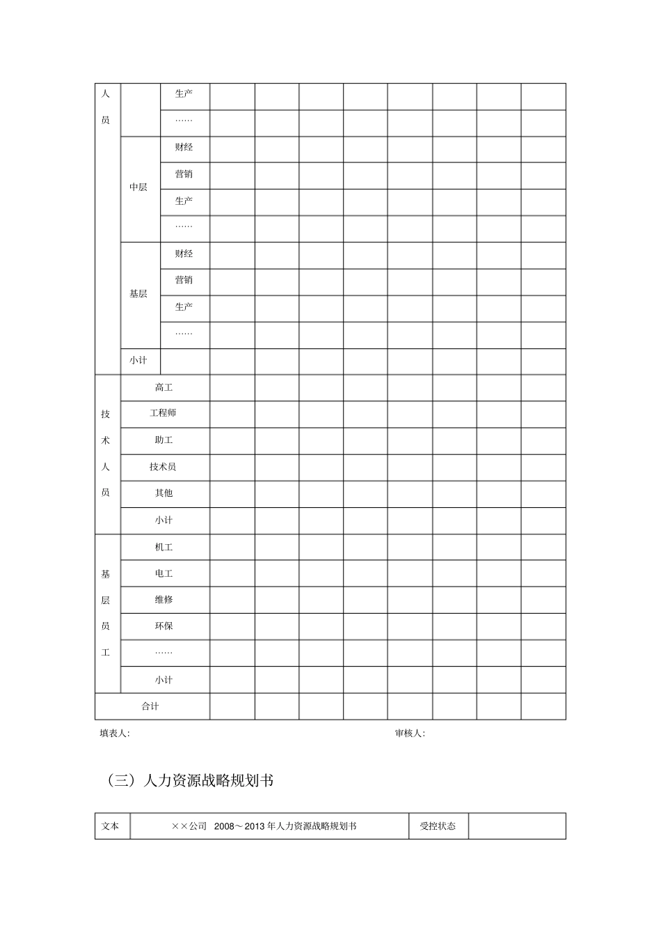 人力资源战略规划制定执行工具与报告_第2页