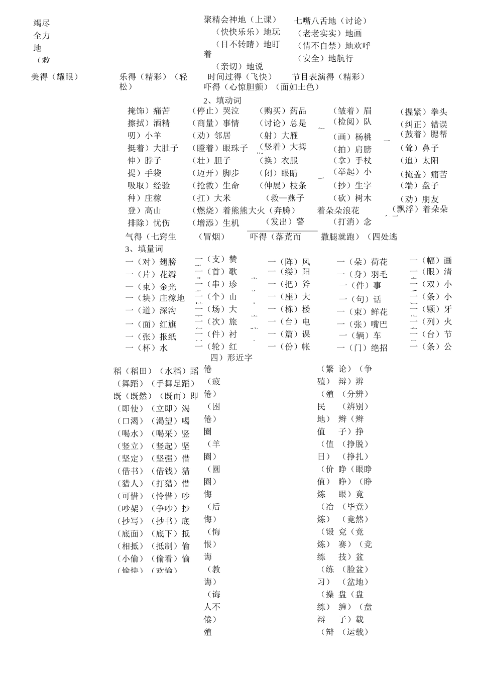 新课标人教版三年级下学期语文知识点汇总_第2页