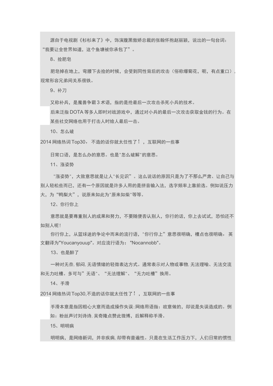 网络词语大全及解释_第2页