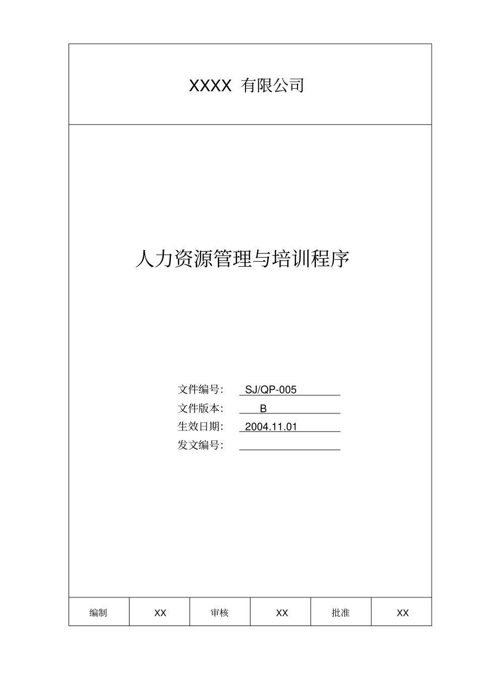 人力资源管理与培训程序_第1页
