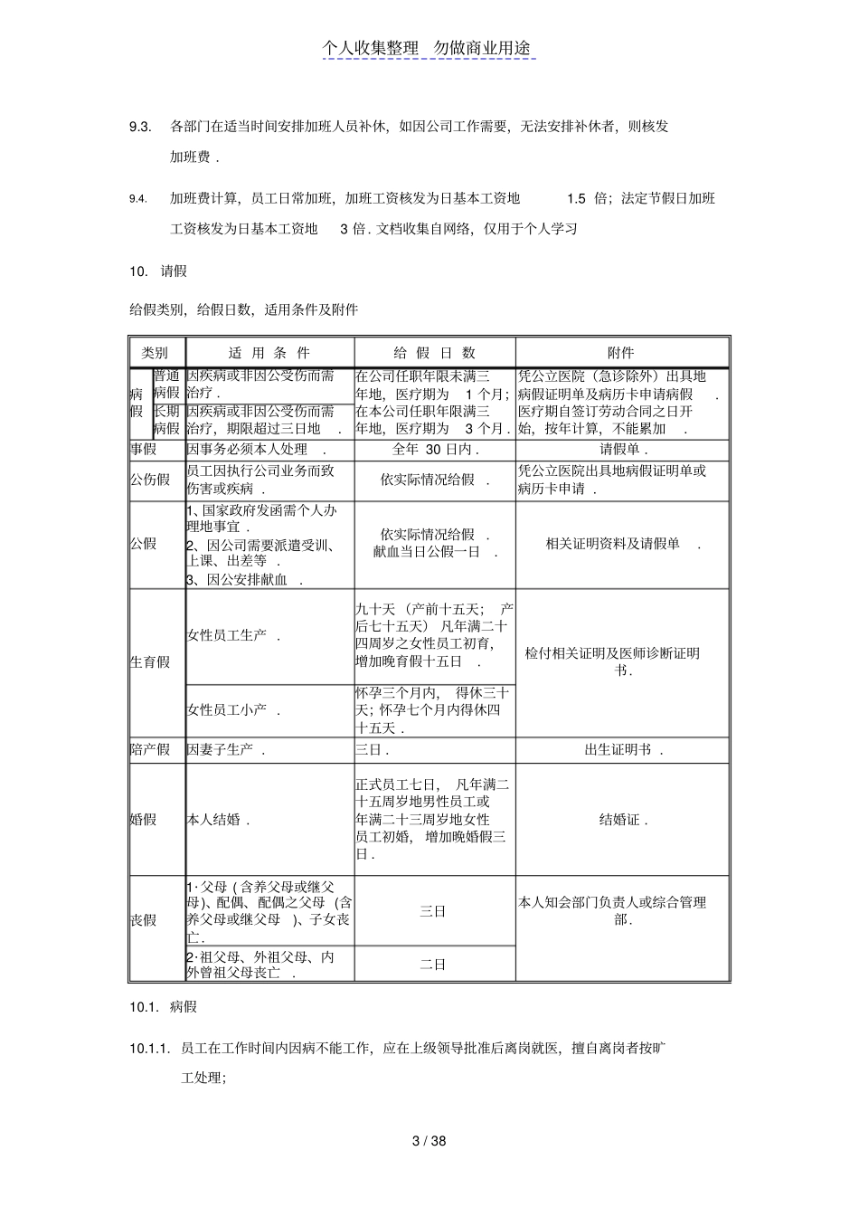 人力资源管理体系制度文件_第3页
