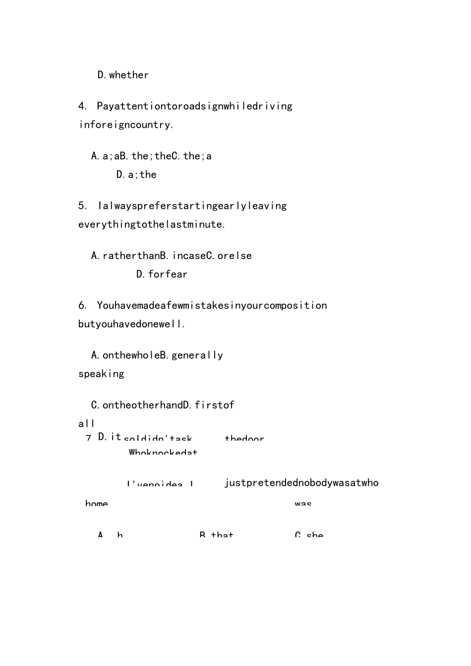 四川高职单招英语模拟题(含答案)_第2页