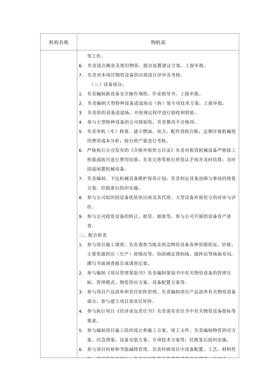 物机部机构、人员岗位职责_第2页