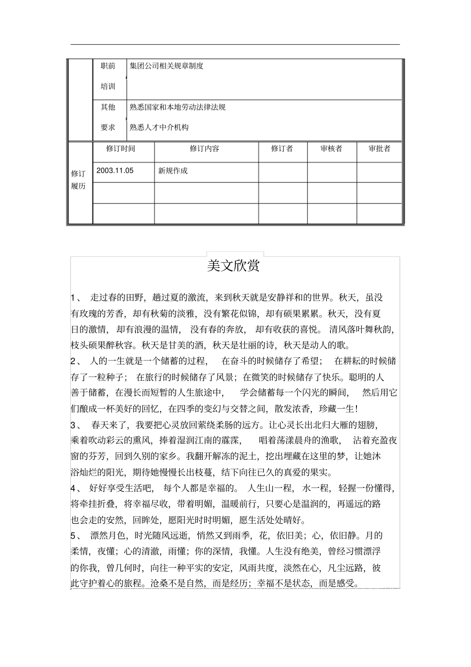 人力资源部-招聘培训职位说明书_第3页