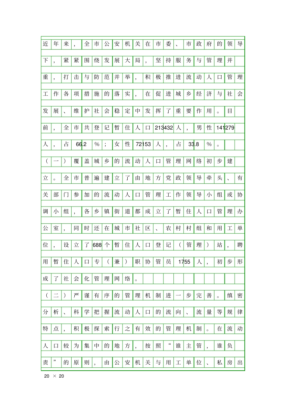 人口管理情况报告精品工作报告_第2页