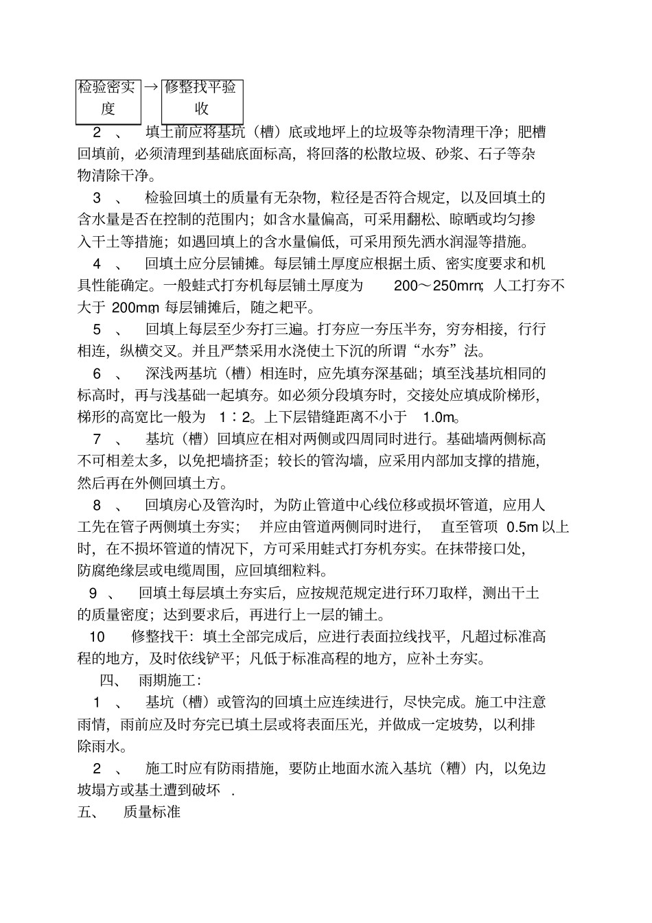 人工回填土施工方案_第2页