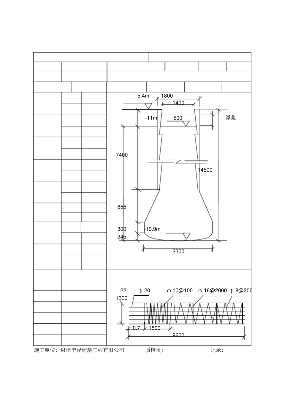人工挖孔桩成孔隐蔽验收记录31_第1页