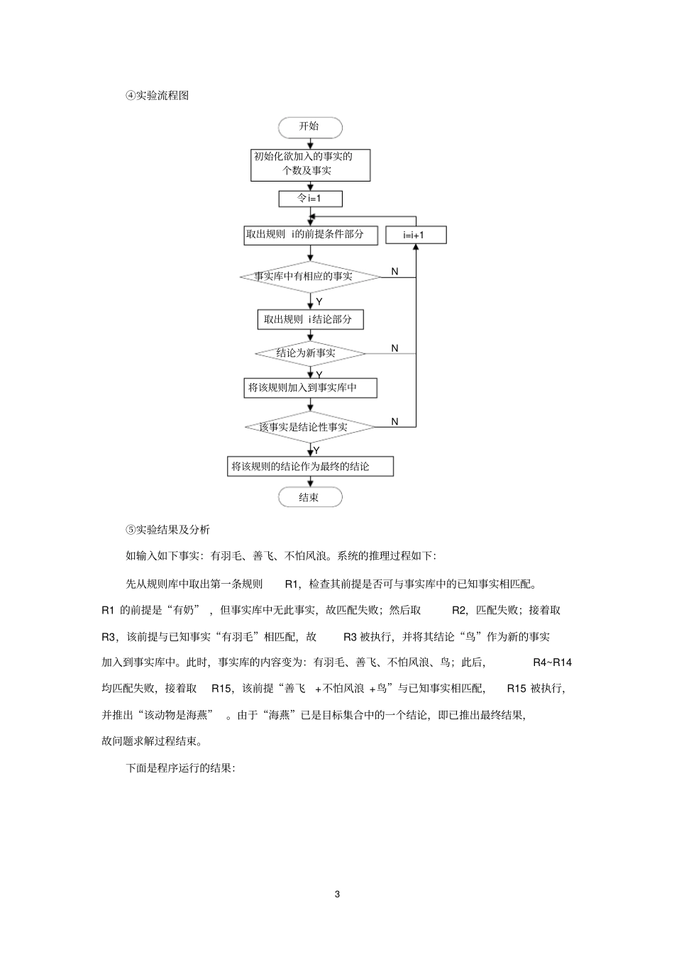 人工智能产生式系统试验报告资料_第3页