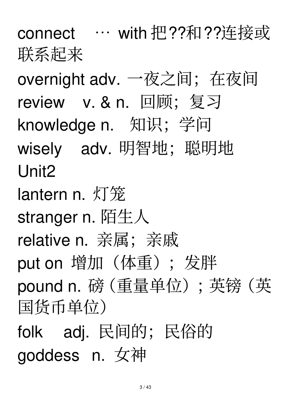 人教九级英语单词表_第3页