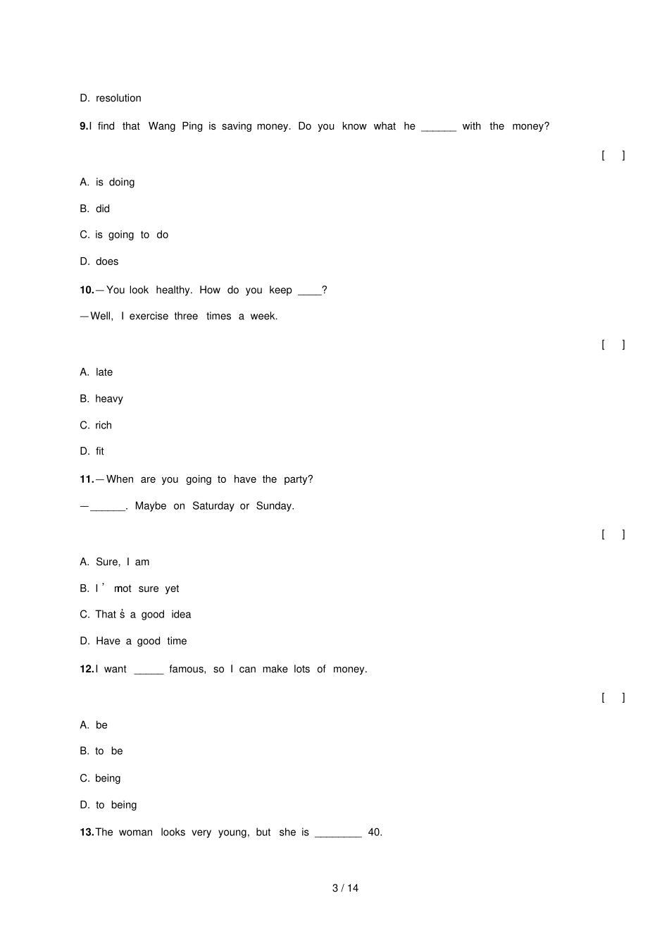 人教新目标五四制七级英语下册UnitI’mgoingtobeabasketballplayer_第3页