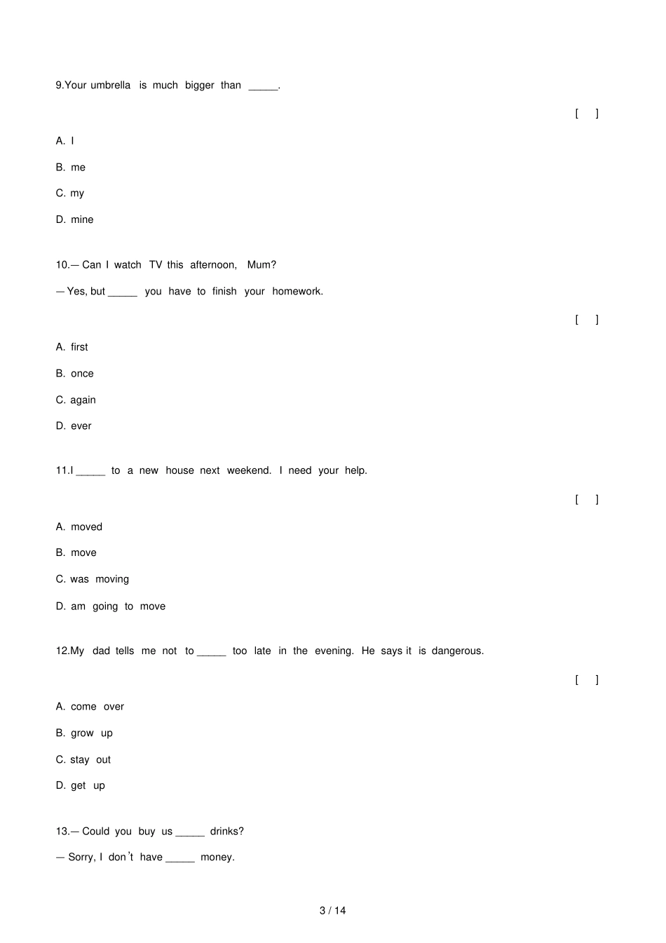 人教新目标五四制七级英语下册UnitCouldyoupleasecleanyourroom_第3页