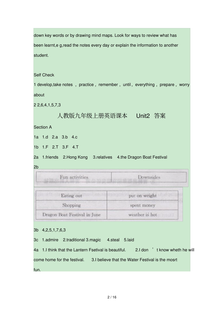 人教版九级英语课本全册答案_第2页