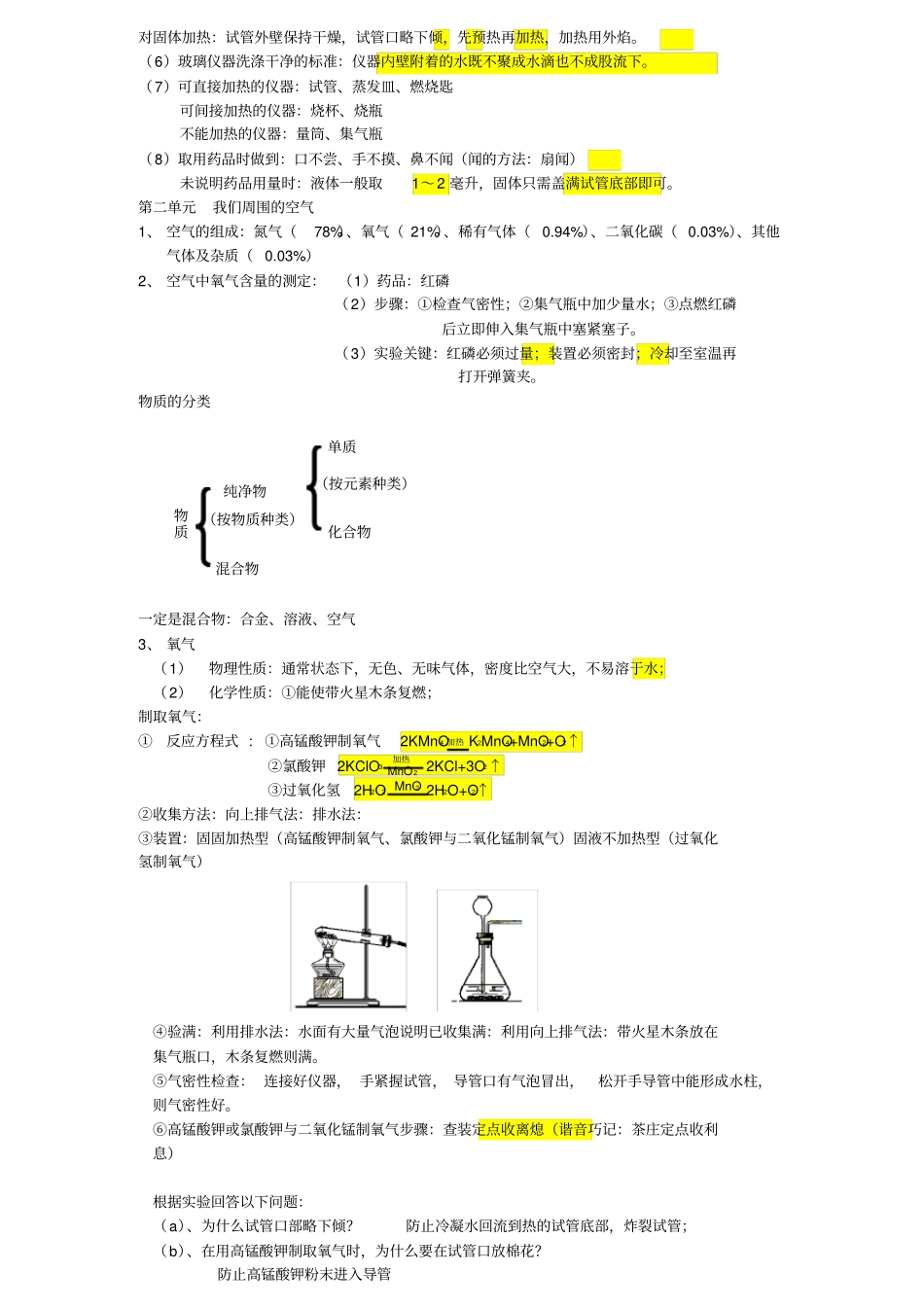 人教版初三化学上册知识点总结_第2页