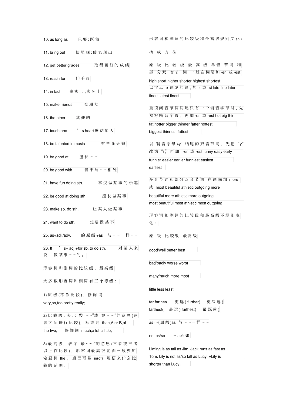 人教版初二上册英语语法_第3页