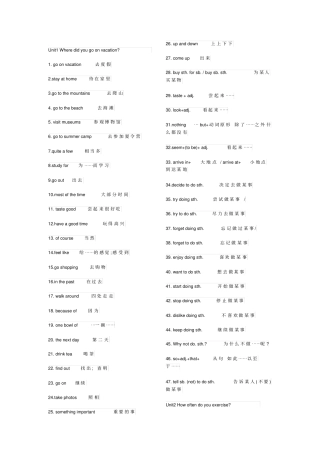 人教版初二上册英语语法