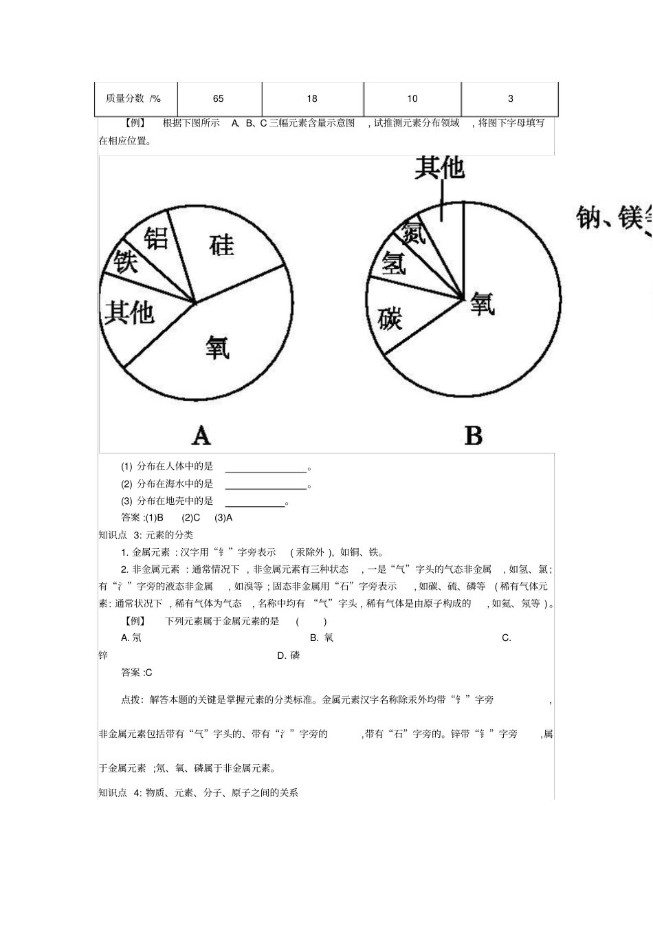 人教版化学九上元素学案_第3页