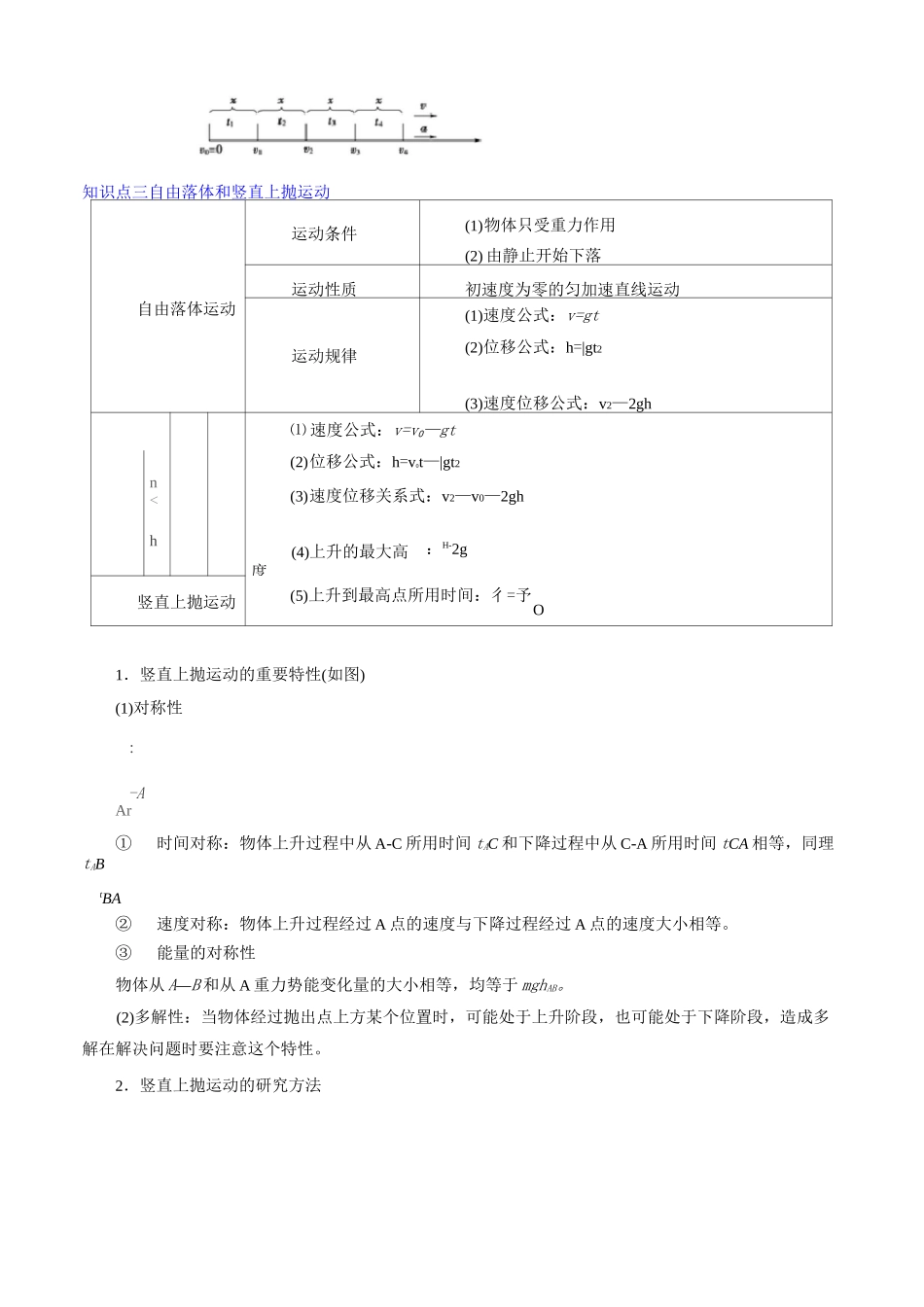 匀变速直线运动的规律 知识点总结与典例_第2页