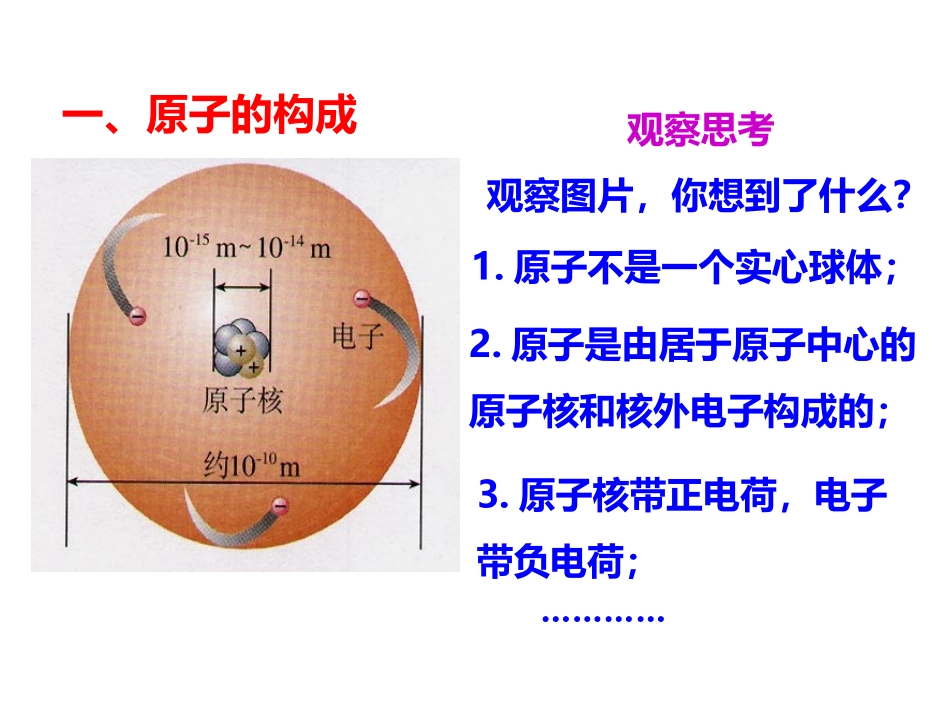 人教版初中化学九年级上册《3.2 原子的结构》课件(共37张PPT)_第3页