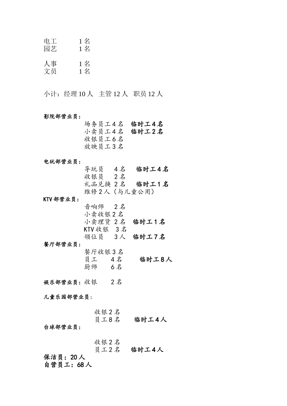 游乐园人员架构_第2页