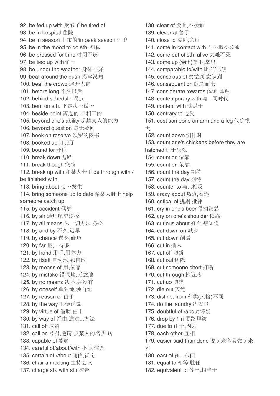 高中英语所有重点短语大汇总_第2页