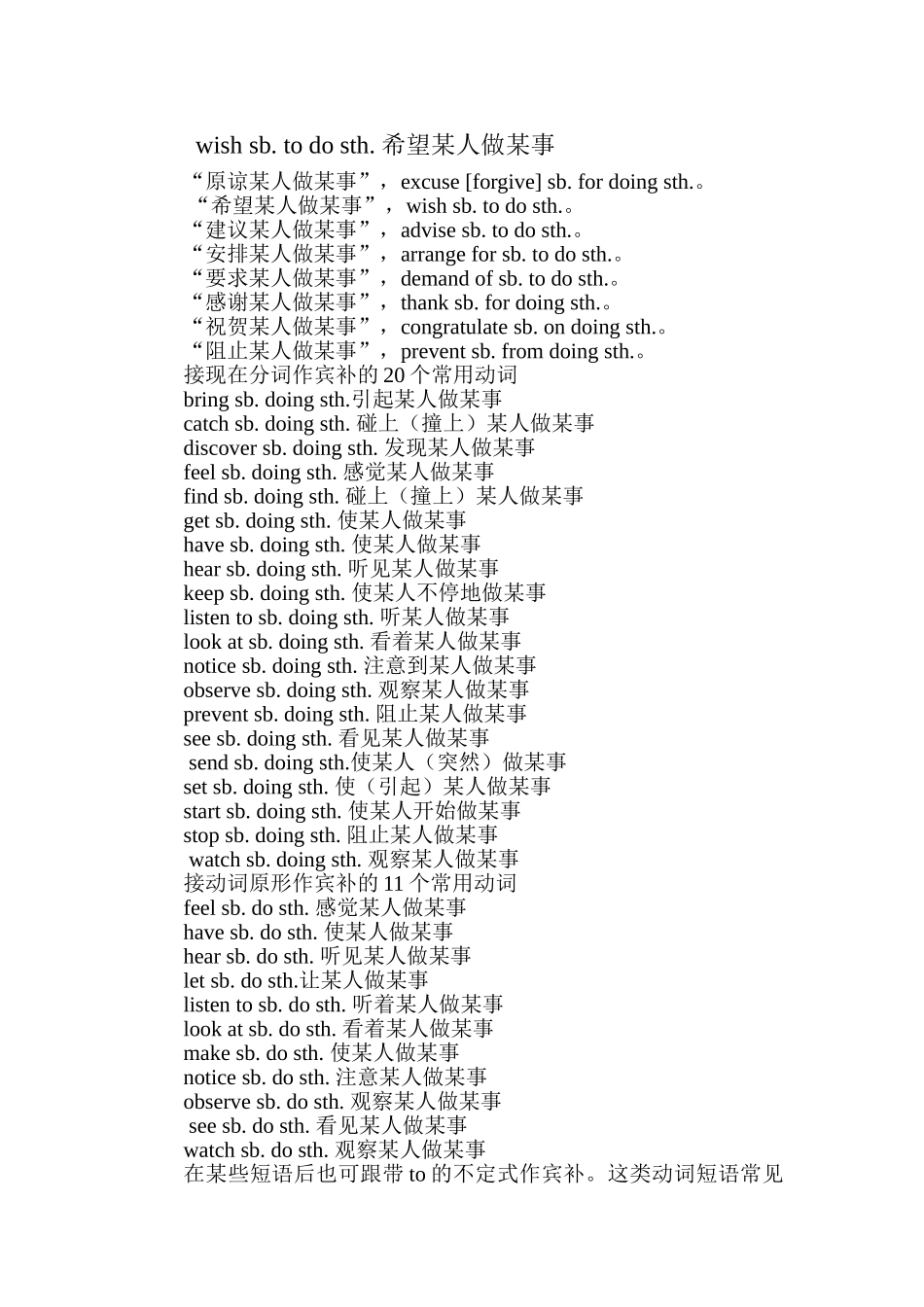 接宾补的动词(最全整理)_第3页