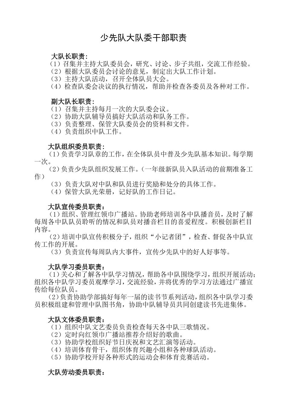 少先队大队委干部职责_第1页