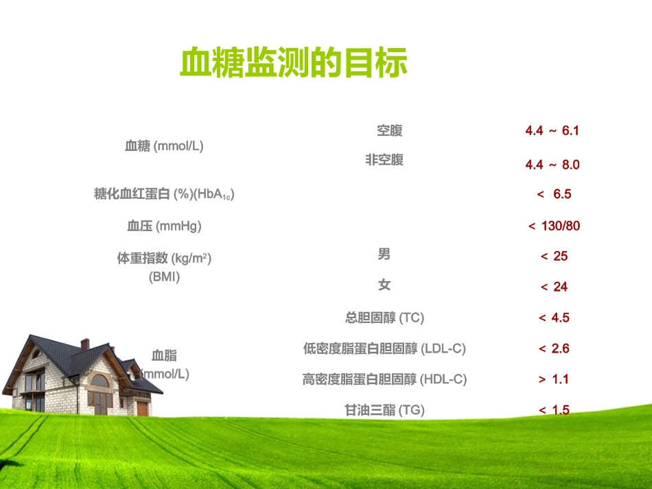 血糖监测与糖尿病 护理幻灯片_第3页