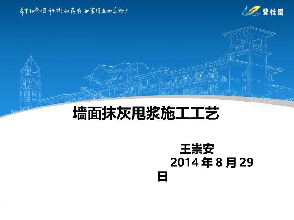 墙面抹灰甩浆施工工艺_第1页
