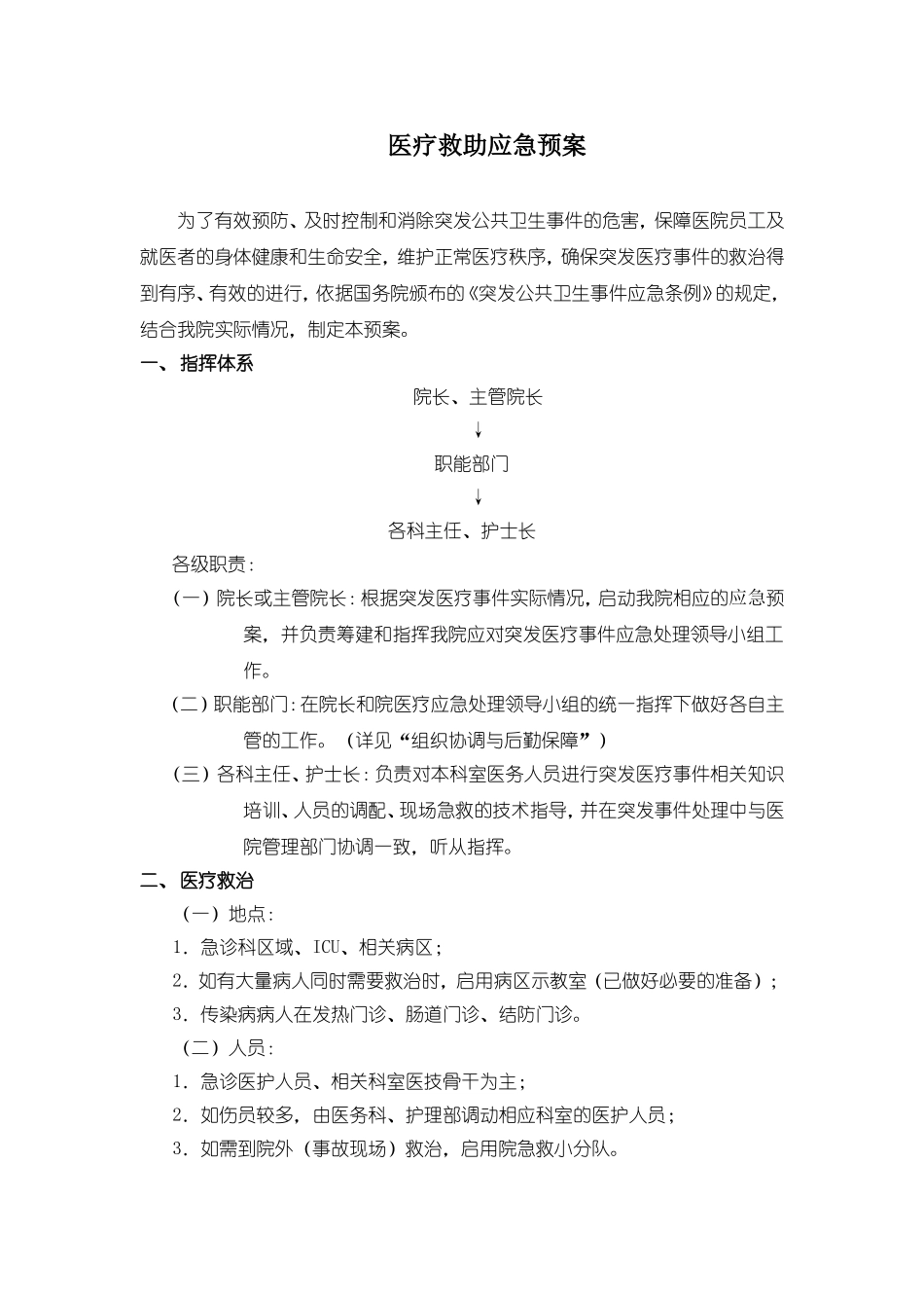 医疗急救应急预案_第1页