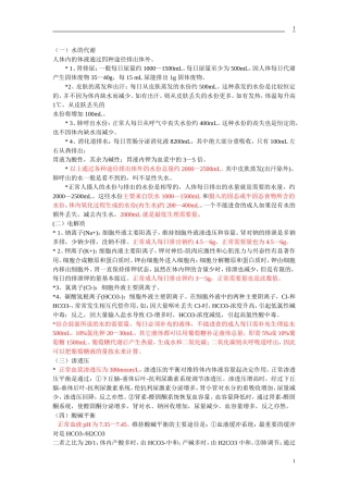 最全的外科补液