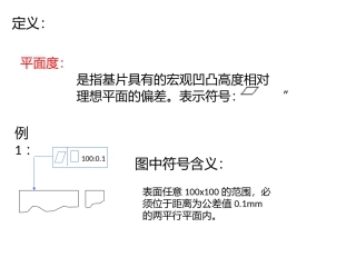 平面度定义及测量方法