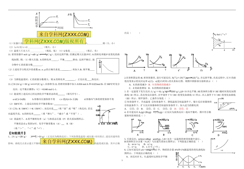 化学平衡移动的图像专题_第3页