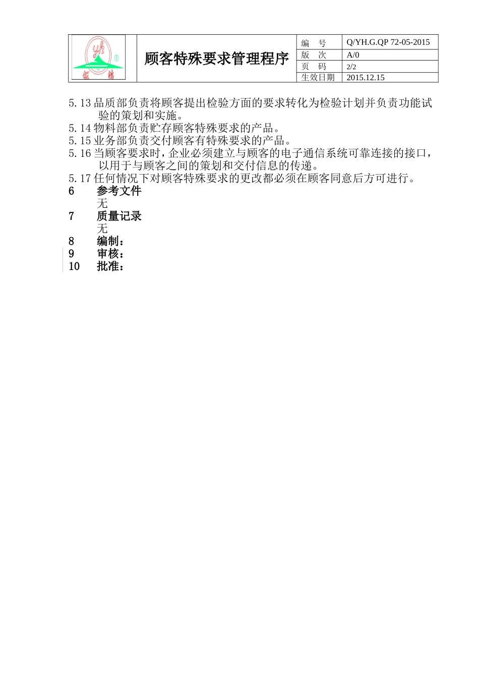 顾客特殊要求程序_第2页