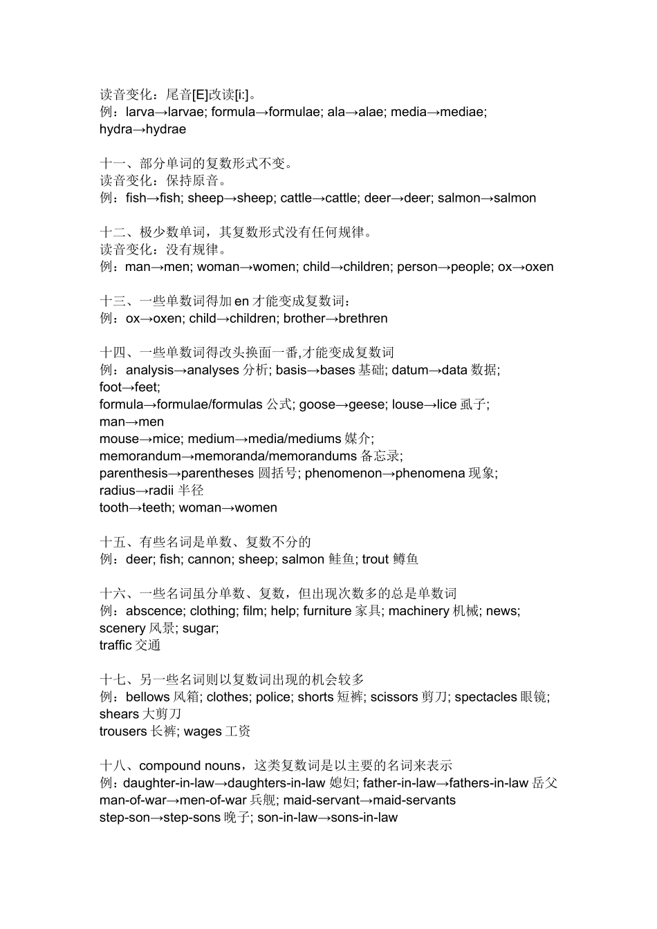 英语复数规则_第2页