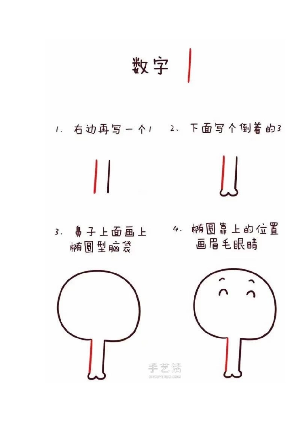 数字简笔画动物1到10_第2页