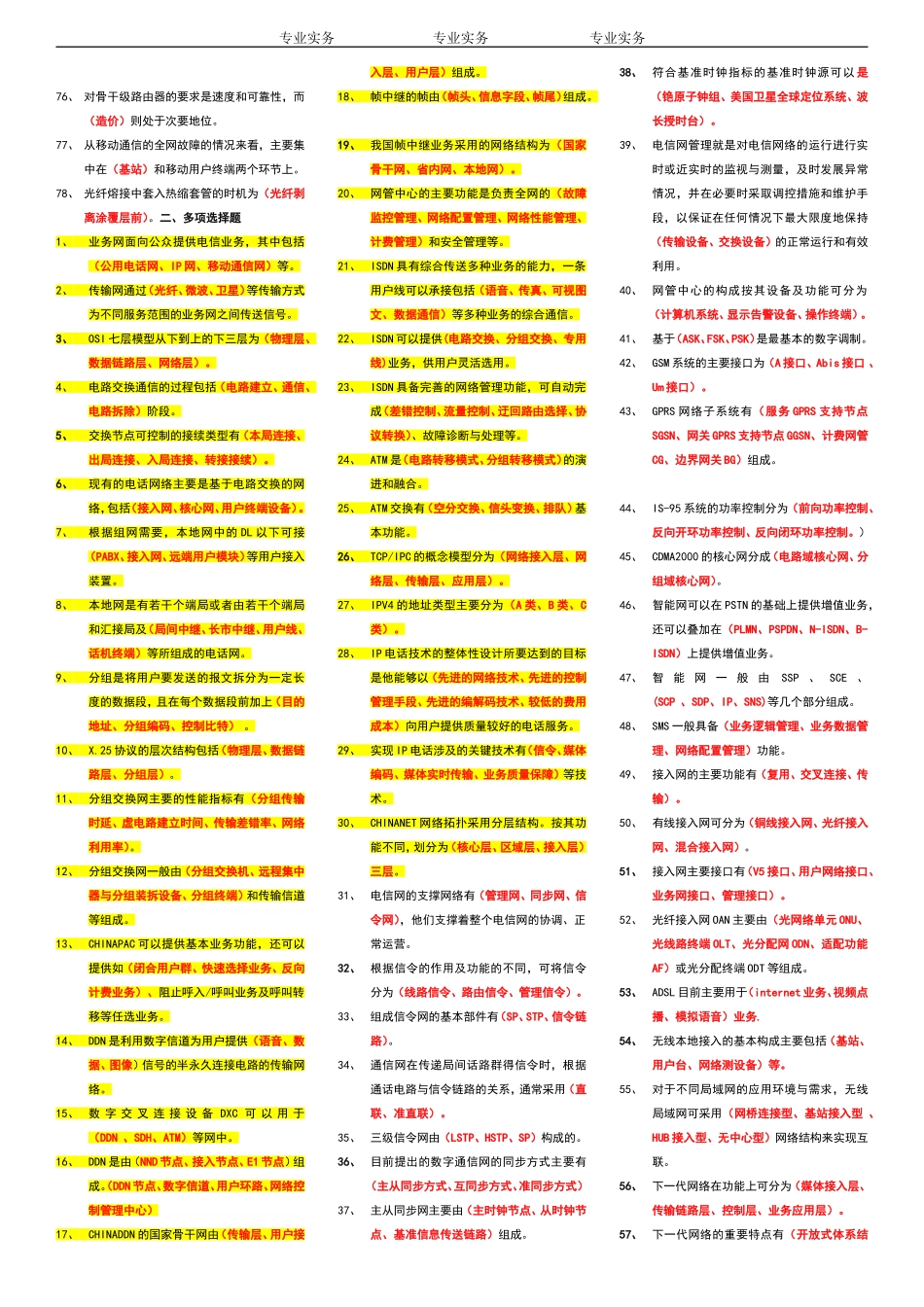 通信专业实务(初级)_第2页