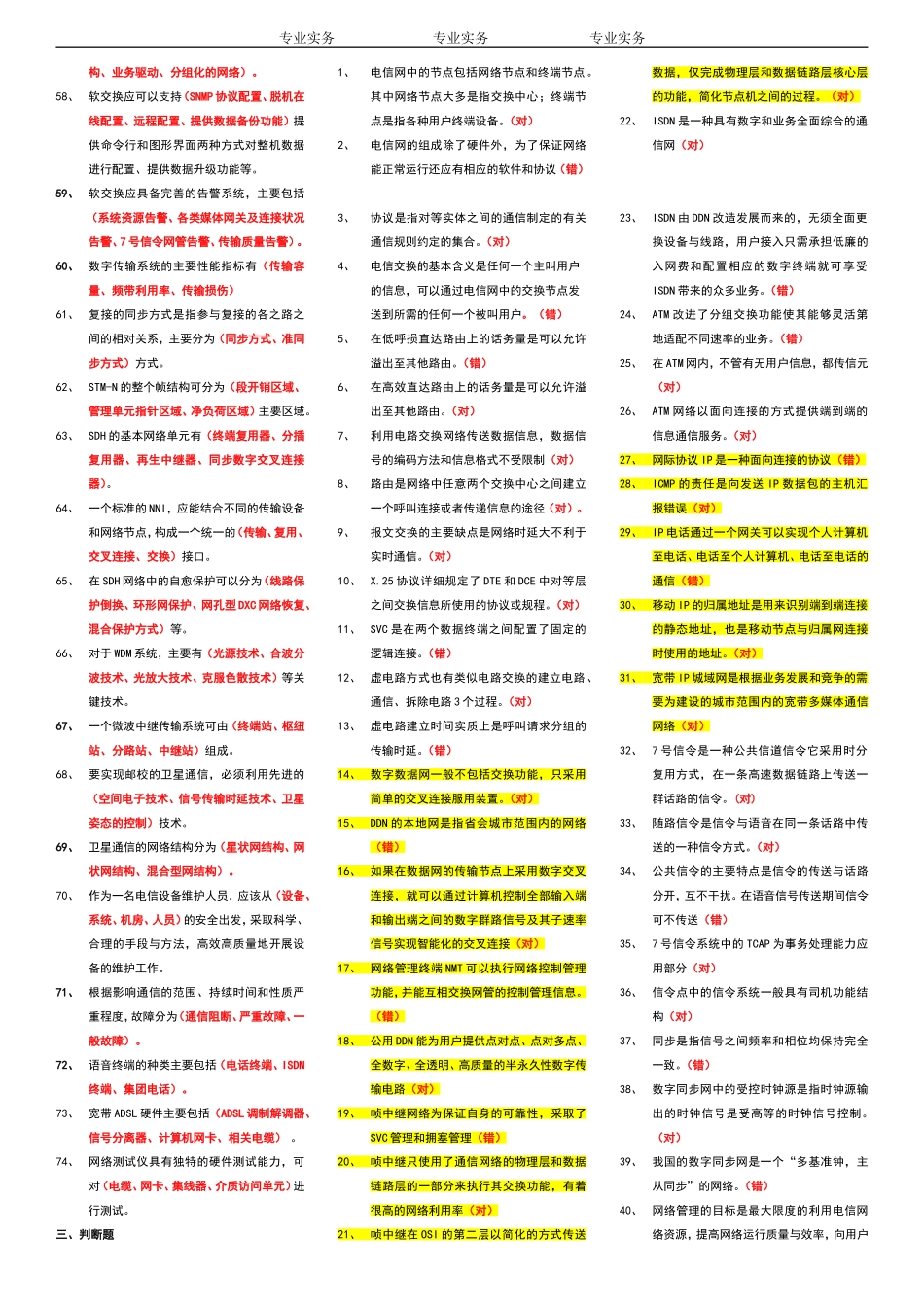 通信专业实务(初级)_第3页