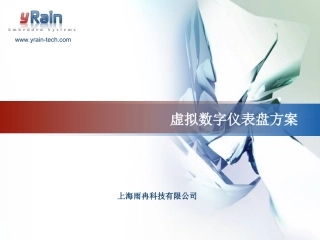 汽车虚拟仪表方案