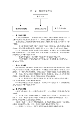 激光切割机工艺手册