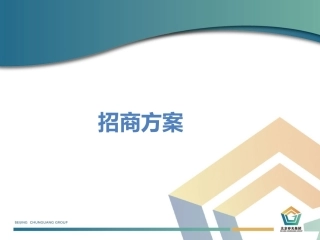 招商方案和计划
