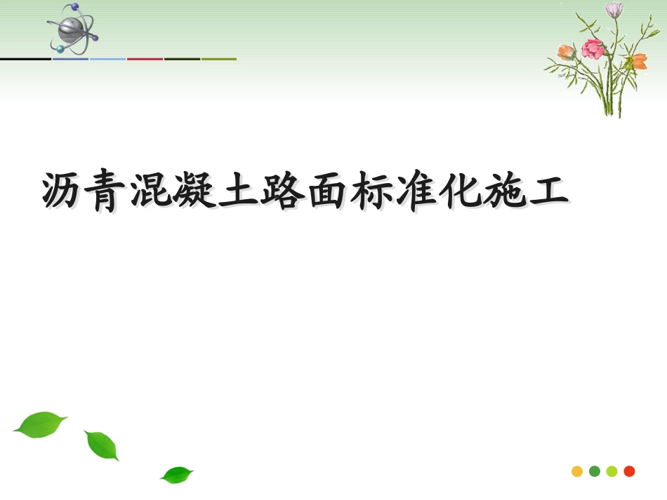 沥青路面标准化施工_第1页