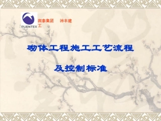 砌体工程施工工艺流程