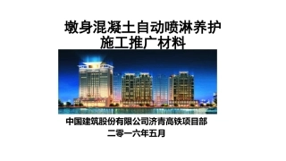 墩身养护自动喷淋