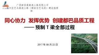 预制T梁全部过程