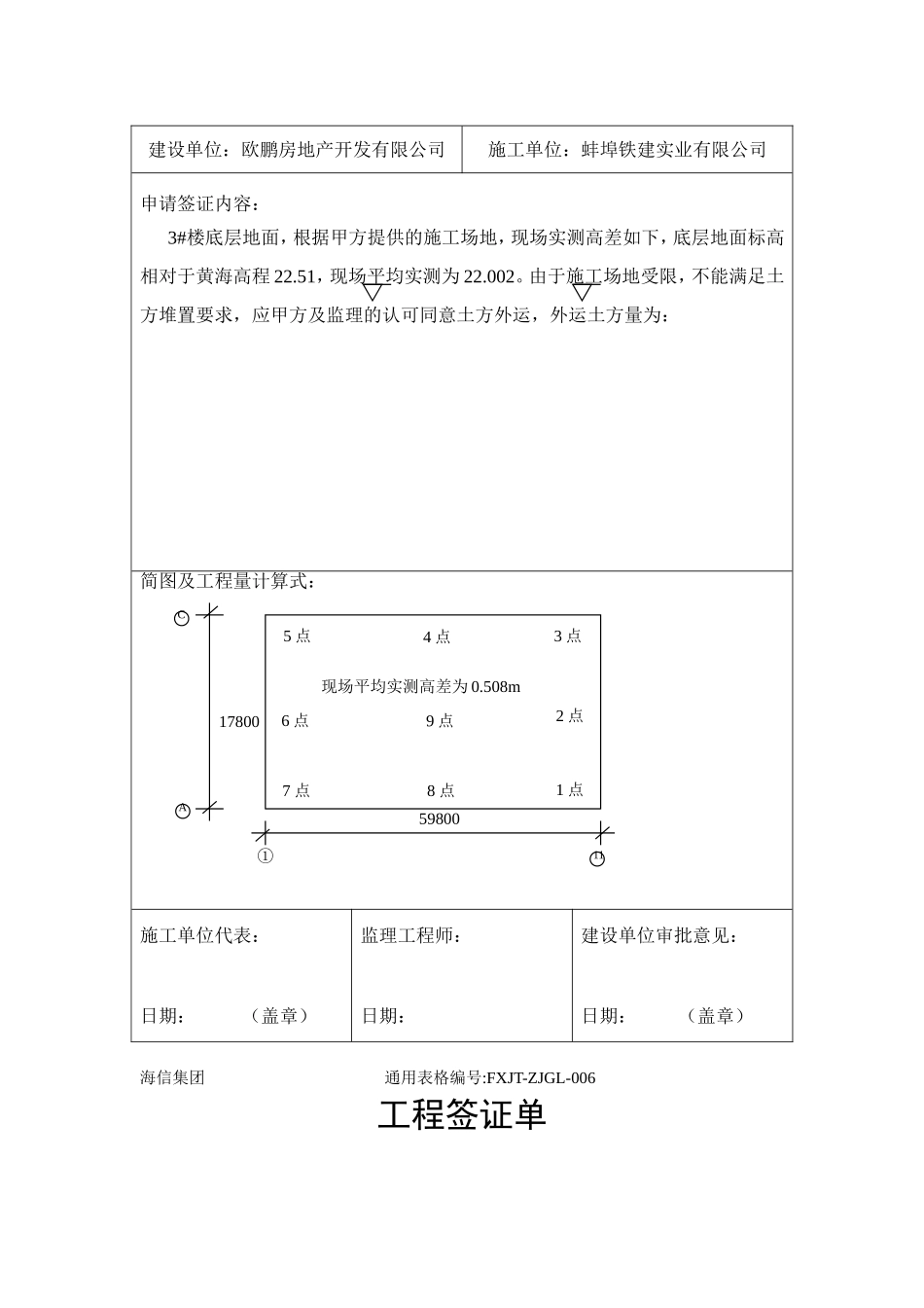 土方工程签证单_第2页
