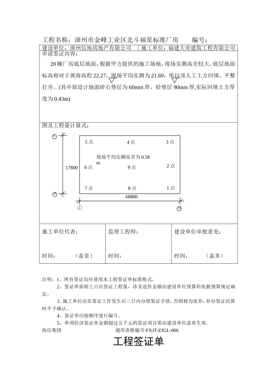 土方工程签证单_第3页