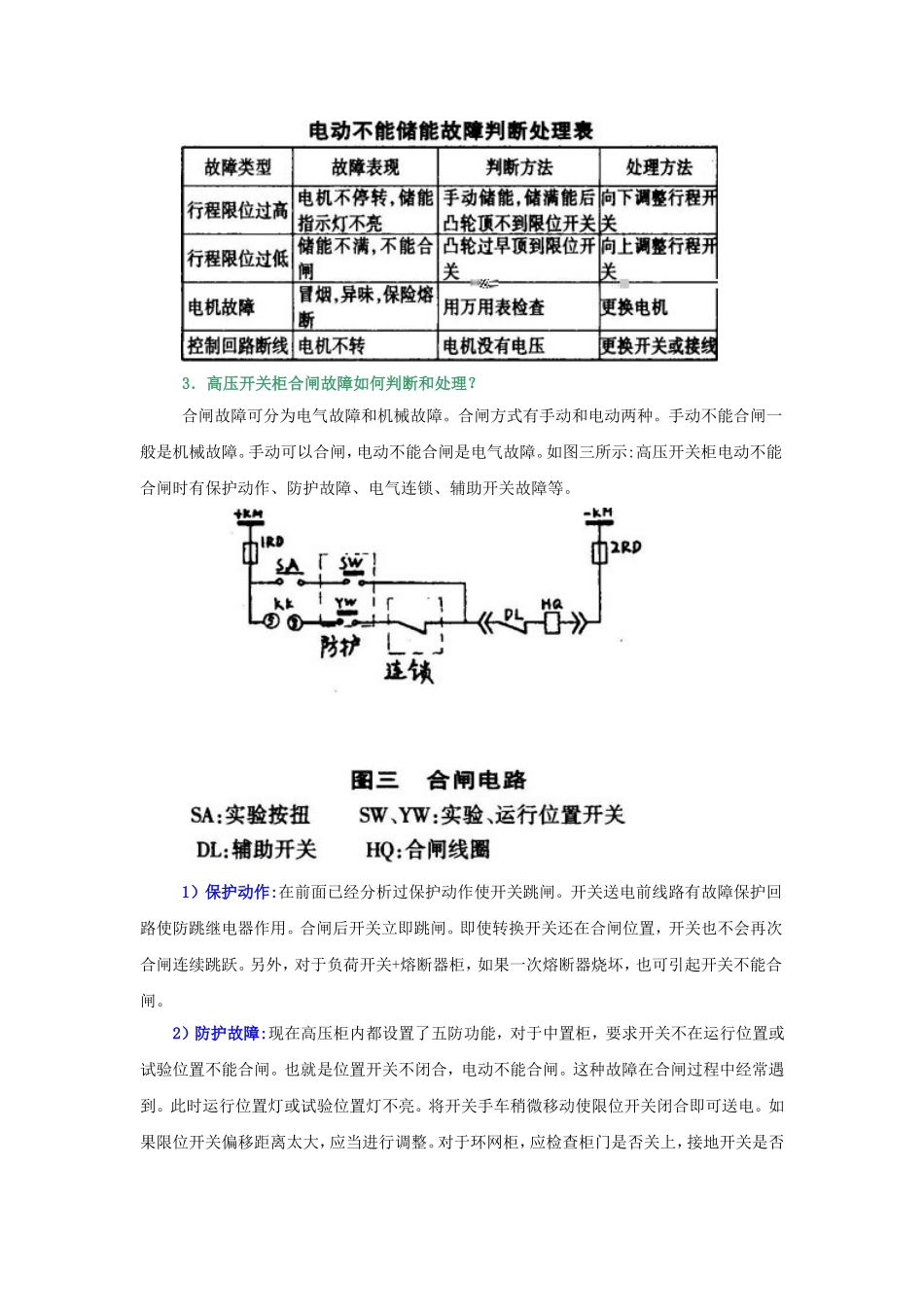 高压开关柜常见故障及处理方法_第3页