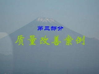 质量改善的范例(中)
